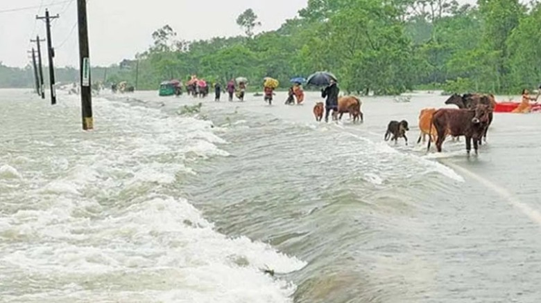 আগামী ৩ দিনে দেশের ৬ জেলায় বন্যার আশঙ্কা