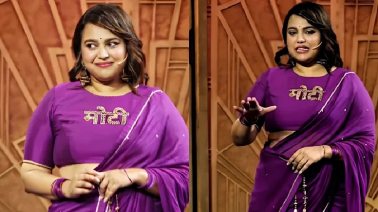মাতৃত্বের পর শরীর নিয়ে কটাক্ষ, ‘মোটি’ লেখা ব্লাউজ পরে প্রতিবাদ স্বরা ভাস্করের